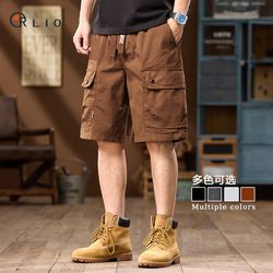 American-Style High Street Workwear Five-Point Shorts for Men, Summer Thin Casual Sports Shorts, Men's Loose ins Trendy Mid-Length Pants