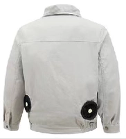 2 вентилятора] Светло-серый — 1 предмет одежды [аксессуары в комплект не входят]