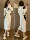 Two-Piece New Set, Popular Spring and Autumn Fashion, Korean Style Casual and Simple Women's Clothing, Skirt and Sweatshirt
