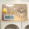 Creative and Simple Desktop Clock, Office Decoration, Perpetual Calendar, Bedroom and Living Room Table Clock, Silent Home Desktop Clock