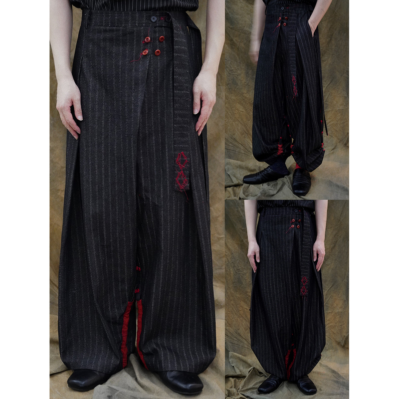 Clearance 2026Aw “Twilight Red” Niche Design Wide-Leg Jeans, Multiple Ways to Wear, Artistic, Unisex Clearance 2026Aw “Twilight Red” Niche Design Wide-Leg Jeans, Multiple Ways to Wear, Artistic, Unisex