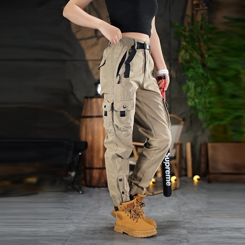 Multi-Pocket Cargo Pants for Men and Women, Spring and Summer, Large Size, Loose, Casual, Versatile, Jogger Pants, Cool Outdoor Biker Pants