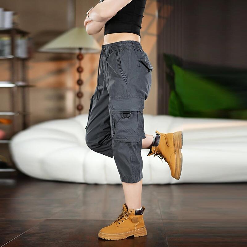 American-Style Workwear Cropped Pants for Men and Women, 2026 Summer Thin Trendy Brand Sports Casual Pants, Loose Straight-Leg Seven-Point Pants American-Style Workwear Cropped Pants for Men and Women, 2026 Summer Thin Trendy Brand Sports Casual Pants, Loose Straight-Leg Seven-Point Pants