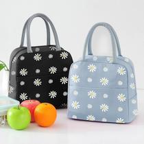 New Japanese Daisy Waterproof Oxford Cooler Bags Portable Zi