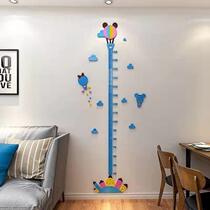 Measurement ruler 3D acrylic three-dimensional wall stickers childrens room decoration stickers kindergarten