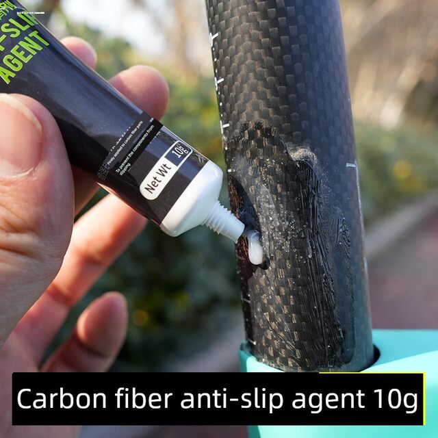Bicycle Carbon Fiber Anti-Slip Agent for Mountain and Road Bikes, Handlebar Grips, Stem, Bent Handlebars, Seat Post, Anti-Slip Paste for Handlebars