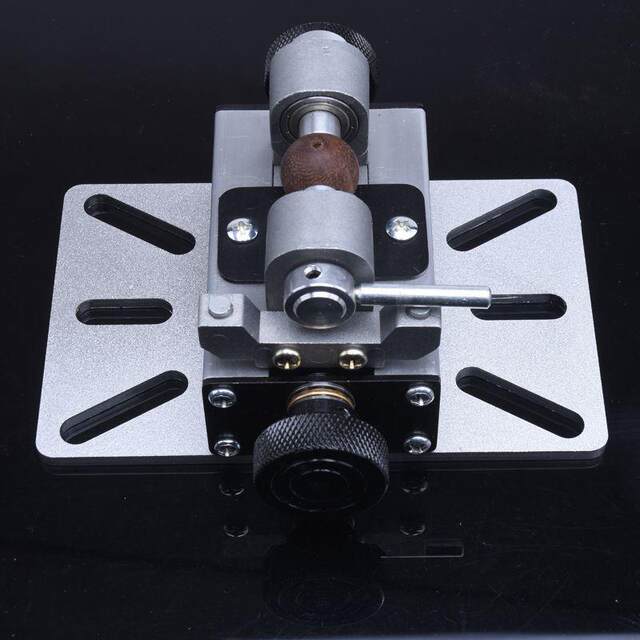 Bench drill ball hole punching machine base vise jade agate Buddha beads eye opening drilling fixture 180 degree flip