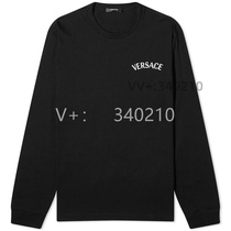 (Qingxin mens shirt black round neck long sleeves simple and versatile 0 new fashion urban