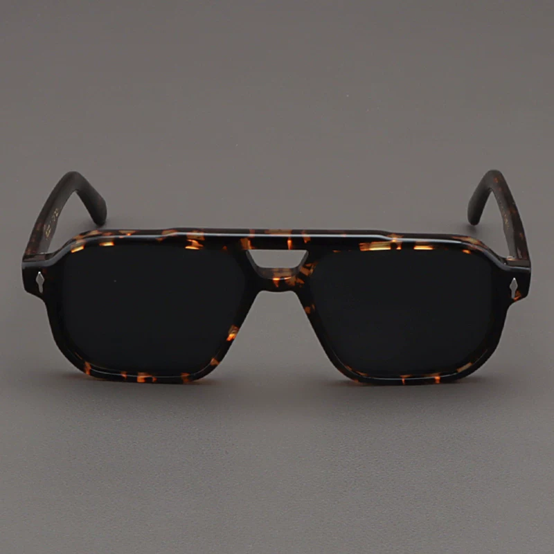 Очковые солнцезащитные очки MOSCOT LEMTOSH в американском стиле для мужчин, очки-пилоты с двойной мостовой раму из масляного панно в тигровой коричневой оправе с леопардовым принтом для женщин