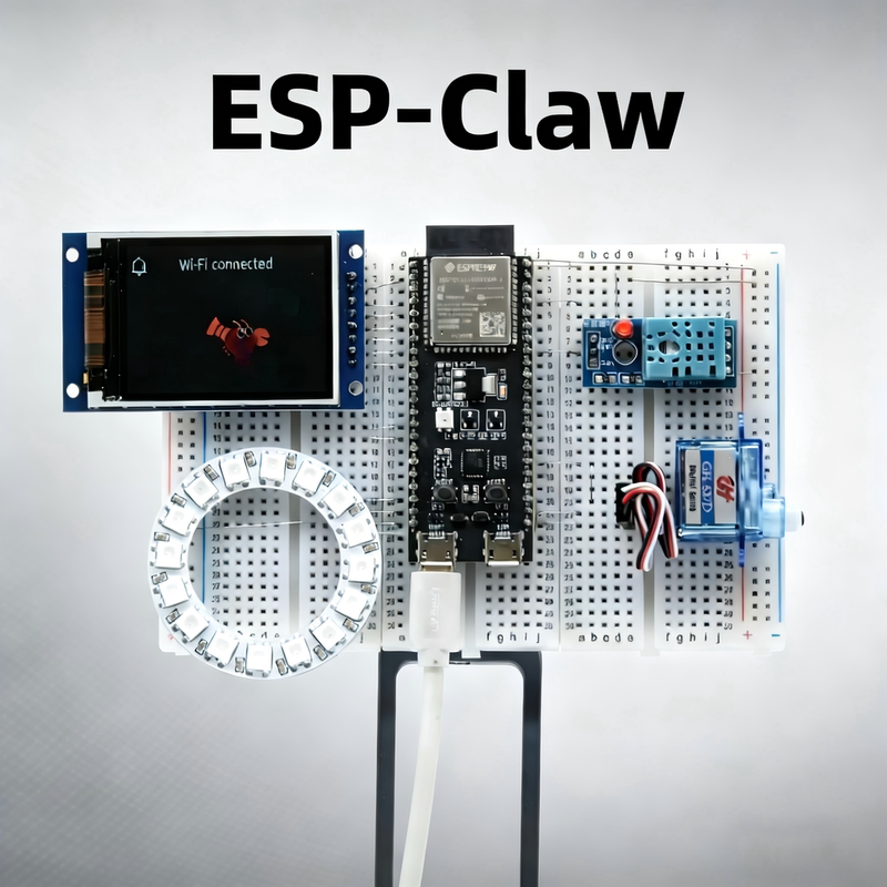 Chat Coding Espressif Esp-Claw Chat Creation Ai Intelligent Agent Framework Esp32 Complete Material Kit