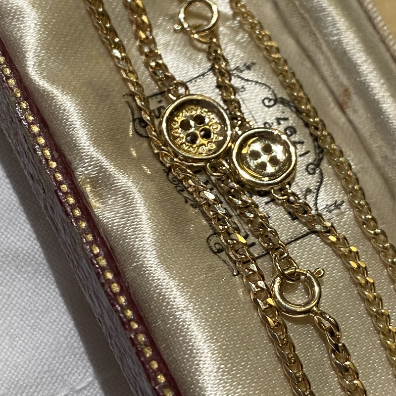 18K Gold Series Button Bracelet Side Chain Thin Bracelet Stackable Versatile 18K Gold Bracelet