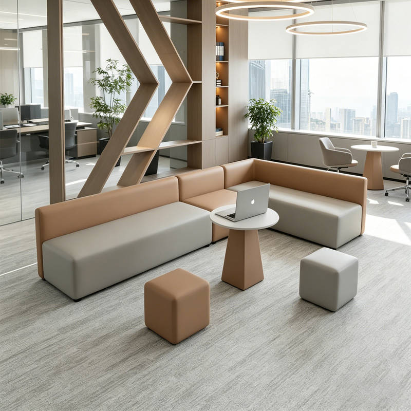 Training Institution Creative Sofa, Simple and Casual, Modern Minimalist, Uniquely Shaped Rest Area, Reception and Waiting Seating