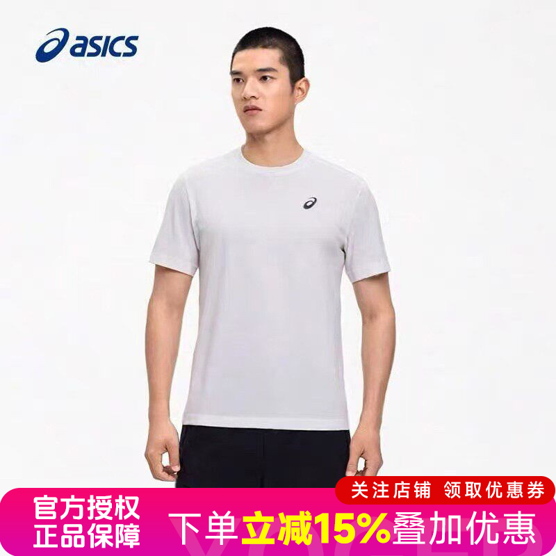 Asics Genuine Tennis T-Shirt New Breathable and Comfortable Round Neck T-Shirt Badminton Sports Quick-Drying Short-Sleeved