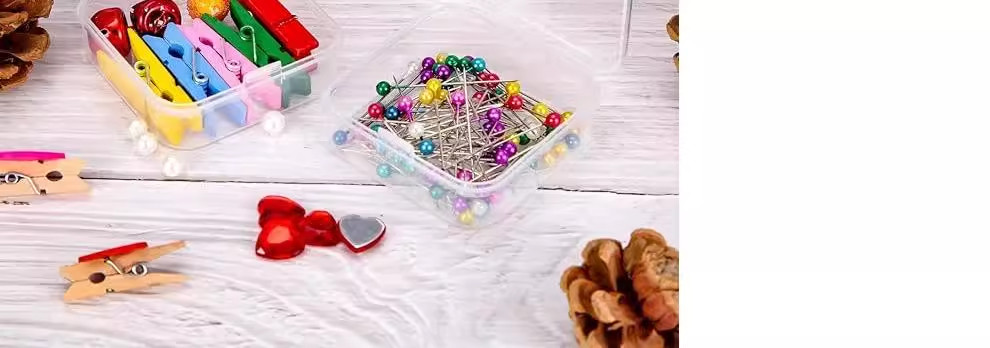 Bead and Nail Art Storage Box: Clear Plastic Organizer - Detail image 3