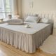 Class A princess style latex ice silk mat three-piece set bed C skirt machine washable air conditioner soft mat sheet mat