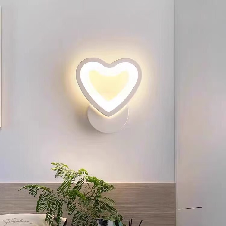 Bedroom Bedside Lamp, Living Room Background Wall Lamp, Modern Simple Light Luxury Staircase Corridor Children's Room Creative Internet Celebrity Wall Lamp