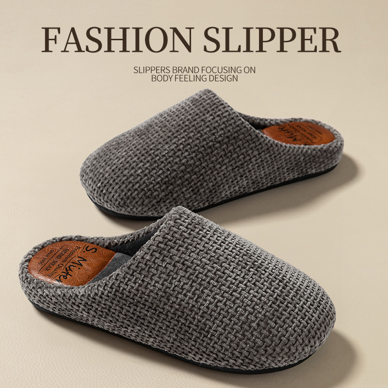 Autumn and Winter Men's Cotton Slippers 2026 New Style Warm, Odor-Resistant, Non-Slip, Thick-Soled, High-End Indoor Cotton Shoes for Winter Autumn and Winter Men's Cotton Slippers 2026 New Style Warm, Odor-Resistant, Non-Slip, Thick-Soled, High-End Indoor Cotton Shoes for Winter