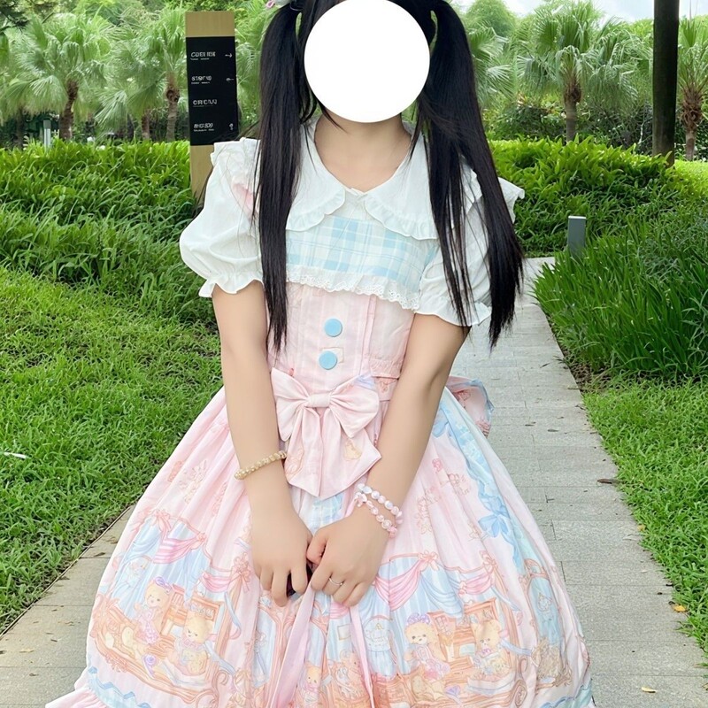 Sweetheart Original Lolita Design Sweet Dress Cute Suspender Dress Authentic