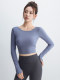 Short Yoga Suit with Chest Pads for Women, Sexy Backless Sports Running Top, Fitness Wear, Pilates Training Clothes