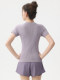 Yoga Wear Short-Sleeved Women's Slim-Fitting Summer Breathable Quick-Drying Sports Top Running Pilates Fitness Wear T-Shirt