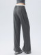 High-Waisted Wide-Leg Sports Pants for Women, New Casual Sweatpants, Yoga Fitness Pants, Dance Color-Blocked Straight-Leg Pants for Autumn