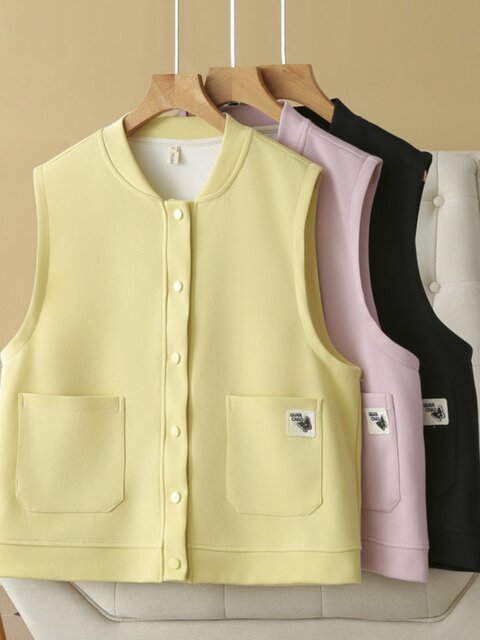Plus Size Vest for Women 2024 Autumn New Style 100kg Fashionable Age-Reducing Stand Collar Sleeveless Jacket