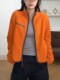 High-End Stand-Collar Jacket for Men and Women, 2025 Autumn and Winter New Korean Style, Stylish Color-Blocking, Loose Zipper, Plus-Size Top