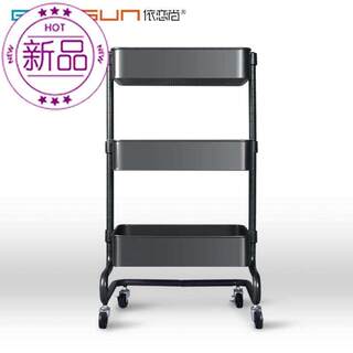 Mobile storage rack, bedroom, floor-standing, multi-layer baby storage artifact, kitchen wheeled trolley for storage organization