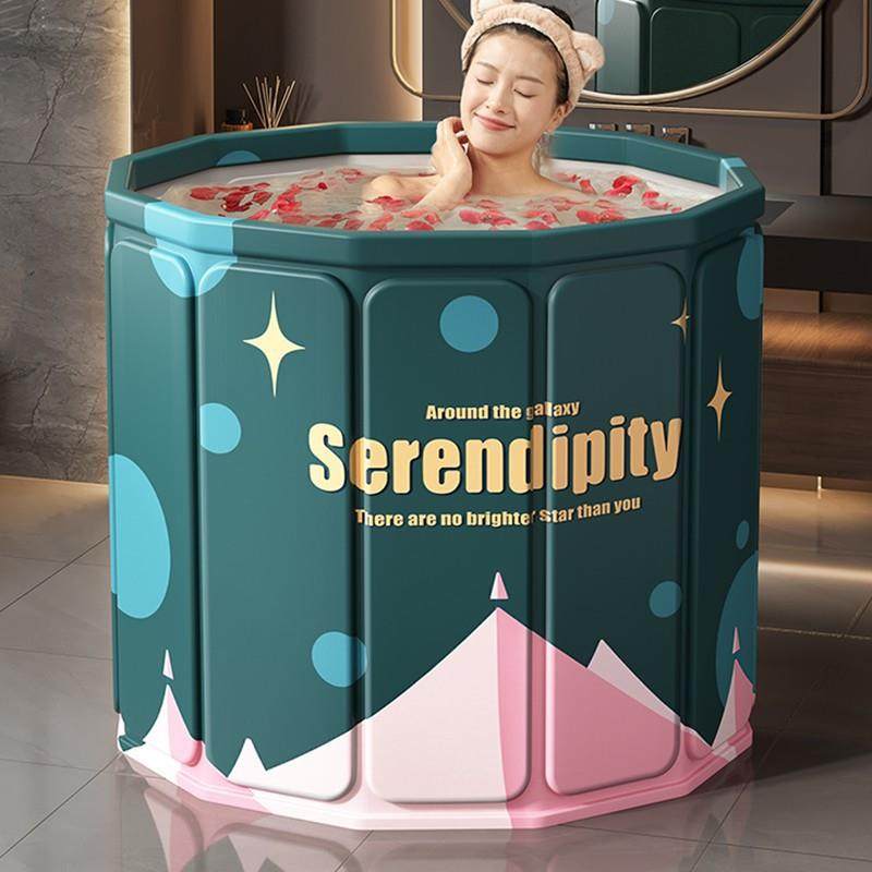 Winter Soaking Bath Tub for Adults, Foldable Home Bath Tub for Adults, Thickened Large Size for Autumn and Winter, Suitable for Children and Small Apartments