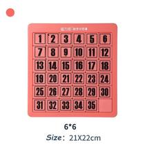 2023 New Magnetic 6 Number Sliding Puzzle Klotski Game