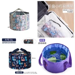 Portable Baby Bathtub Portable Foldableable Water Basin Large Travel Laundry Basin Bucket Basin Wash Basin