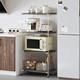 Stainless steel shelves living room storage cabinet storage rack floor-standing household balcony kitchen storage rack multi-layer pot rack rack