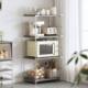 Stainless steel shelves living room storage cabinet storage rack floor-standing household balcony kitchen storage rack multi-layer pot rack rack