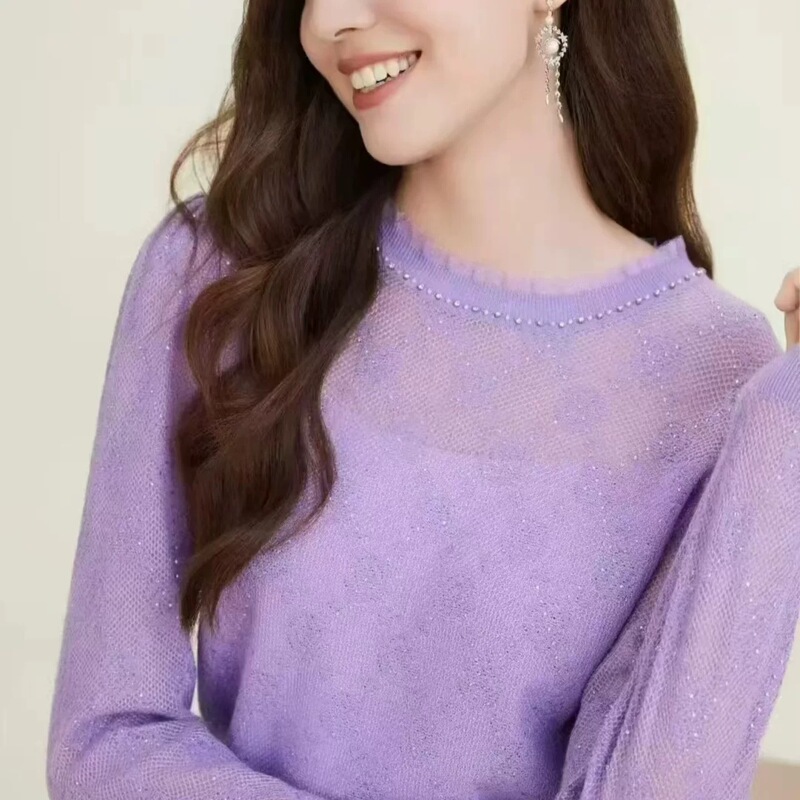 Kelaoyin Mall's Same Style 2026 Spring New Heavy Lace Exquisite Ladylike Knitwear Kz03643T4 Kelaoyin Mall's Same Style 2026 Spring New Heavy Lace Exquisite Ladylike Knitwear Kz03643T4