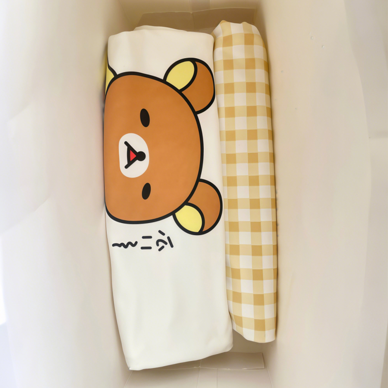Rilakkuma Pajamas for Women, Summer Home Wear, Short-Sleeved Cartoon Bear Set, Can Be Worn Outside, Thin, Fashionable, Casual and Cool