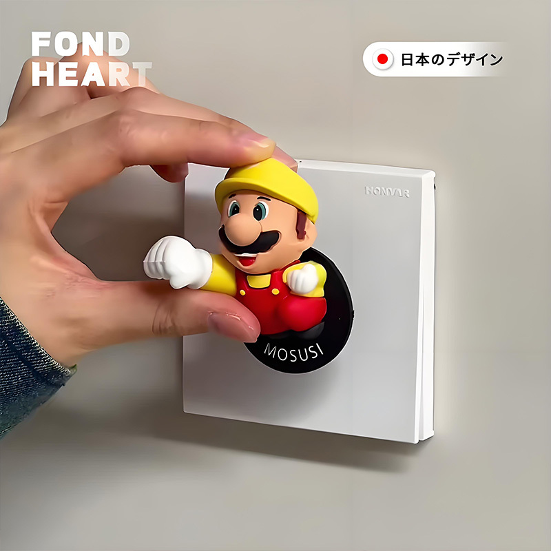 Super Cute Mario Hook! Adhesive No-Drill Hook for Bathroom Towels, Entryway Keys, Creative and Adorable