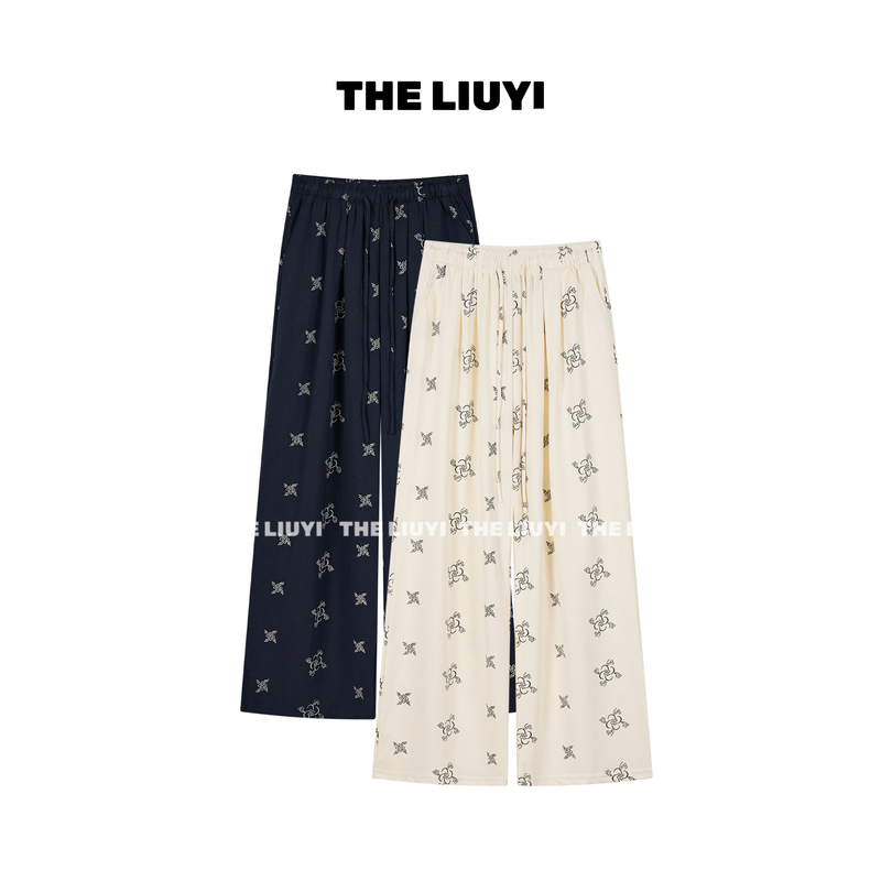 【Liuyi】Cashew Flower~ Summer Korean Style Lazy and Drapey Slimming Versatile Casual Pants 66065 【Liuyi】Cashew Flower~ Summer Korean Style Lazy and Drapey Slimming Versatile Casual Pants 66065