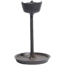 Retro candlestick Chinese Zen ornaments home tea room B&B decoration crafts living room wabi-sabi style floor-standing candlestick