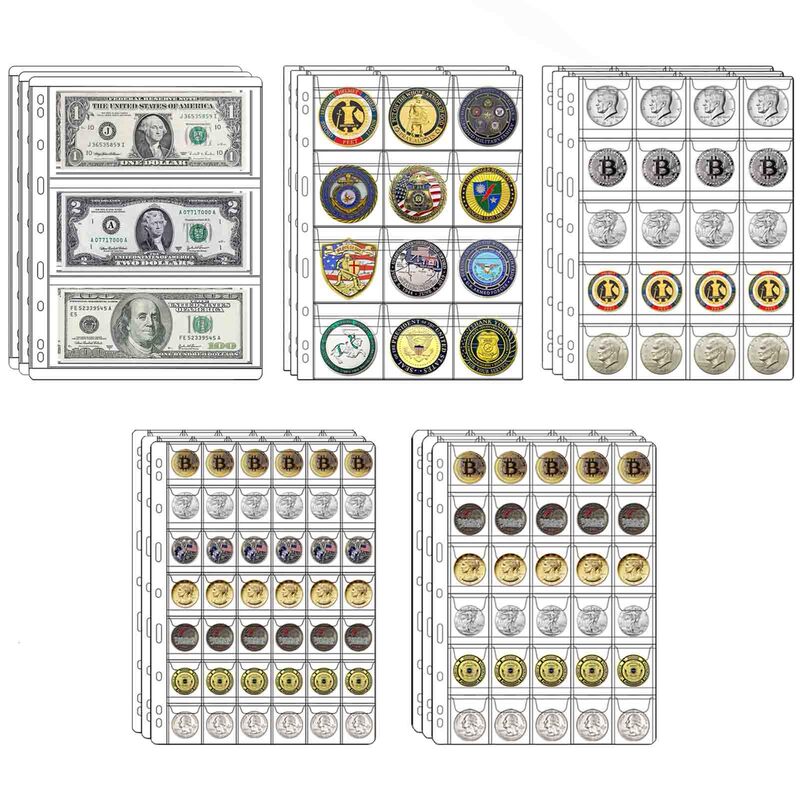 Michael Coin Collecting Supplies Page Commemorative Coin Binder Set Coin Currency Coin Collecting Commemorative Coin Collection
