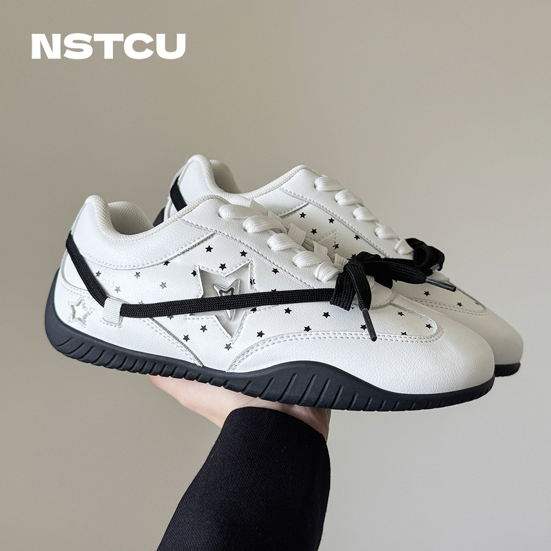 Nstcu Star White Shoes 2026 New Summer Retro Casual Shoes Versatile German Training Shoes Sports Sneakers for Women