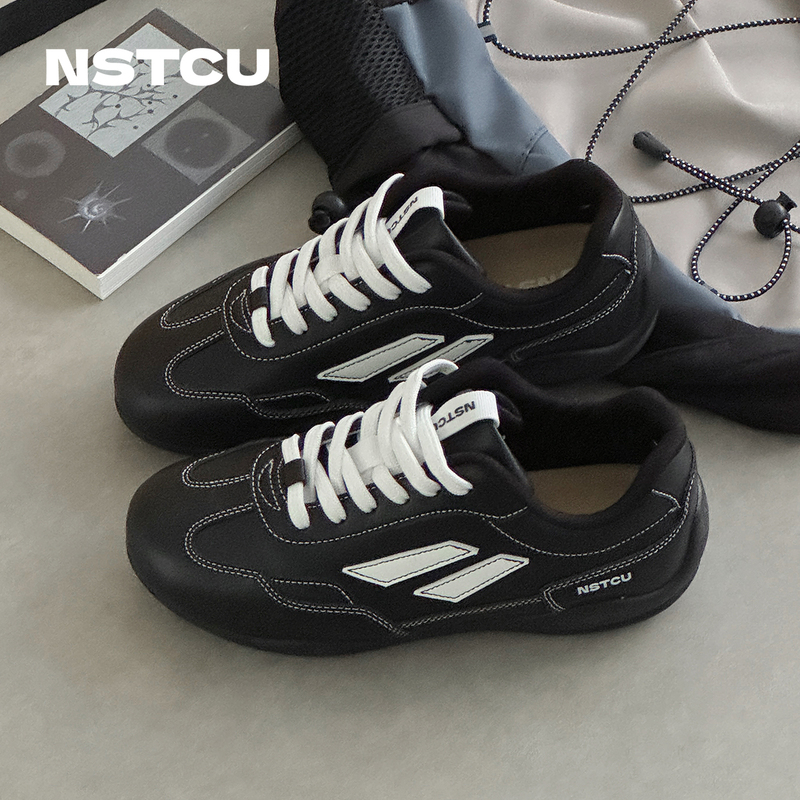 Nstcu Retro Sneakers for Women 2026 New Autumn Thick-Soled Original Racing Shoes Casual Versatile Black Shoes Nstcu Retro Sneakers for Women 2026 New Autumn Thick-Soled Original Racing Shoes Casual Versatile Black Shoes