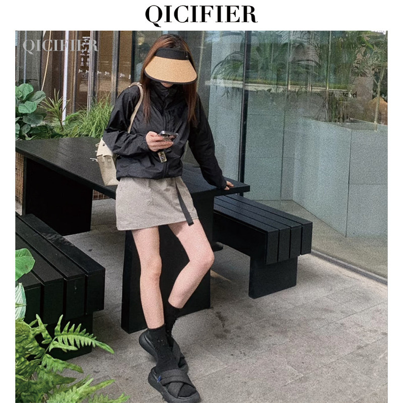【Qicifier】Rich Girl Style Running Breathable Jacket Yoga Coat 2976 【Qicifier】Rich Girl Style Running Breathable Jacket Yoga Coat 2976
