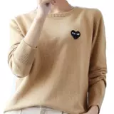 Шерстяной трикотажный свитер подходит для мужчин и женщин для влюбленных, круглый воротник