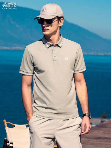 英爵伦 索罗娜抗菌男士Polo衫夏季翻领保罗衫冰丝短袖T恤商务体恤