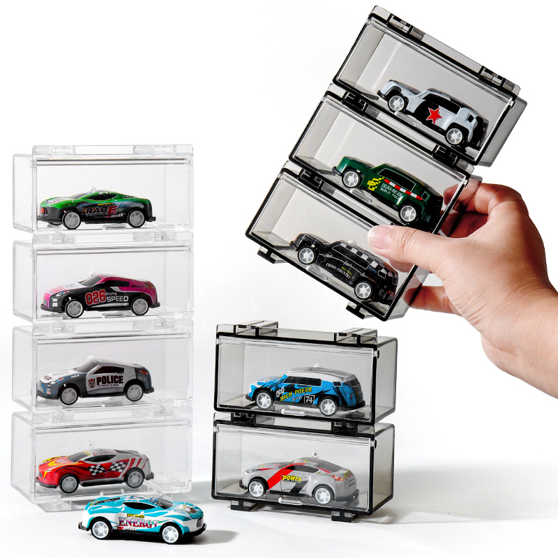Alloy Model Car Storage Box Ornament 1:64 Children's Pocket Car Hot Wheels Toy Car Display Rack