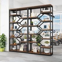 Office partition rack multi-layer bookshelf display rack living room partition screen rack entrance cabinet decorative rack