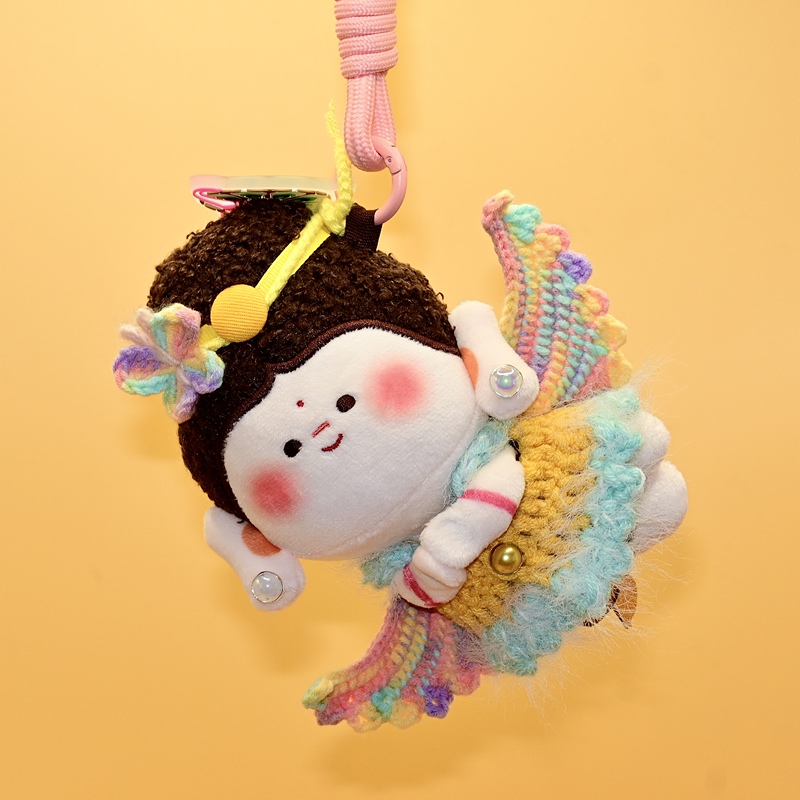 Datong Cultural and Creative Industries Buddha Little Companion Flying Wings Knitted Hoodie Handmade Cute Doll Clothes