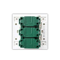 White three-on multi-control three-way switch household triple 3-position 86 type light switch power supply dual control