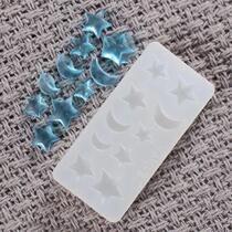 ar Moon Pendant drop glue mold DIY jewelry pendant Silicon