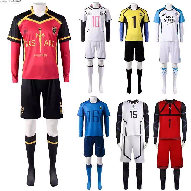 Blue Prison Cosplay Costume Bluelock Jisei Shishi Rin and Akiyoshi Yuki Full Set Anime Cosplay Outfit Fast